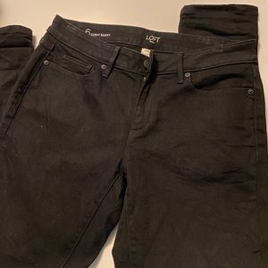 Loft black skinny jeans